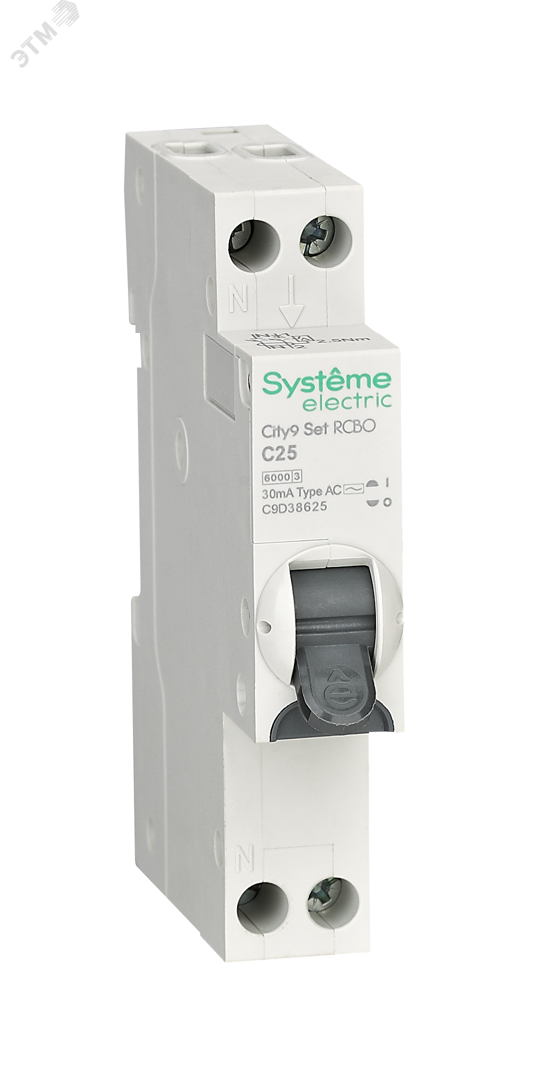 Изображение товара Автоматический выключатель дифференциального тока City9 Set 25A 30мА для однофазных сетей