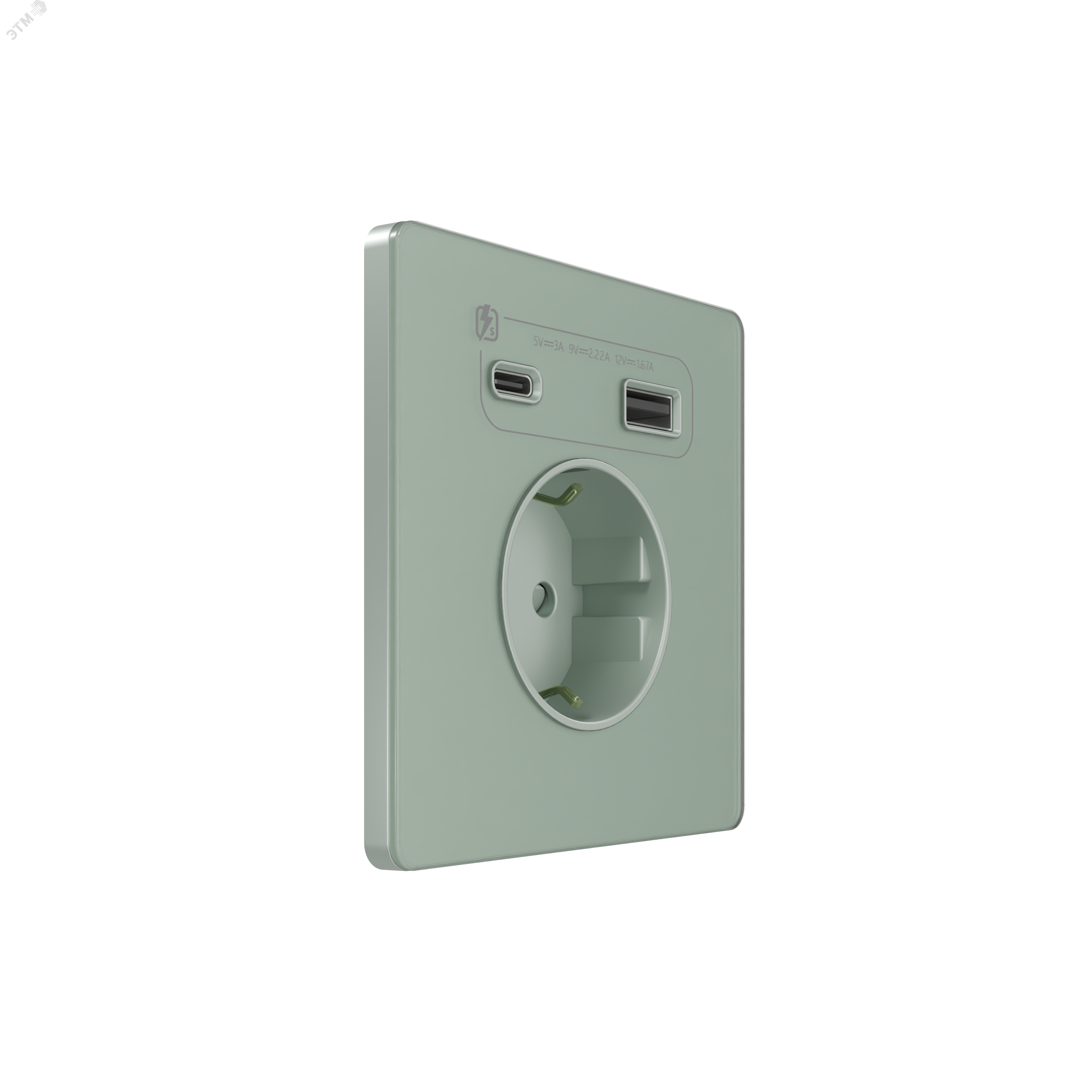 Изображение товара Розетка С/У с ЗК и зар.устр.USB А+С 20Вт (250В, 16А, защит.шторки), Таежное утро , Systeme Infinity (шт) Изображение товара Розетка С/У с ЗК и зар.устр.USB А+С 20Вт (250В, 16А, защит.шторки), Таежное утро , Systeme Infinity (шт)