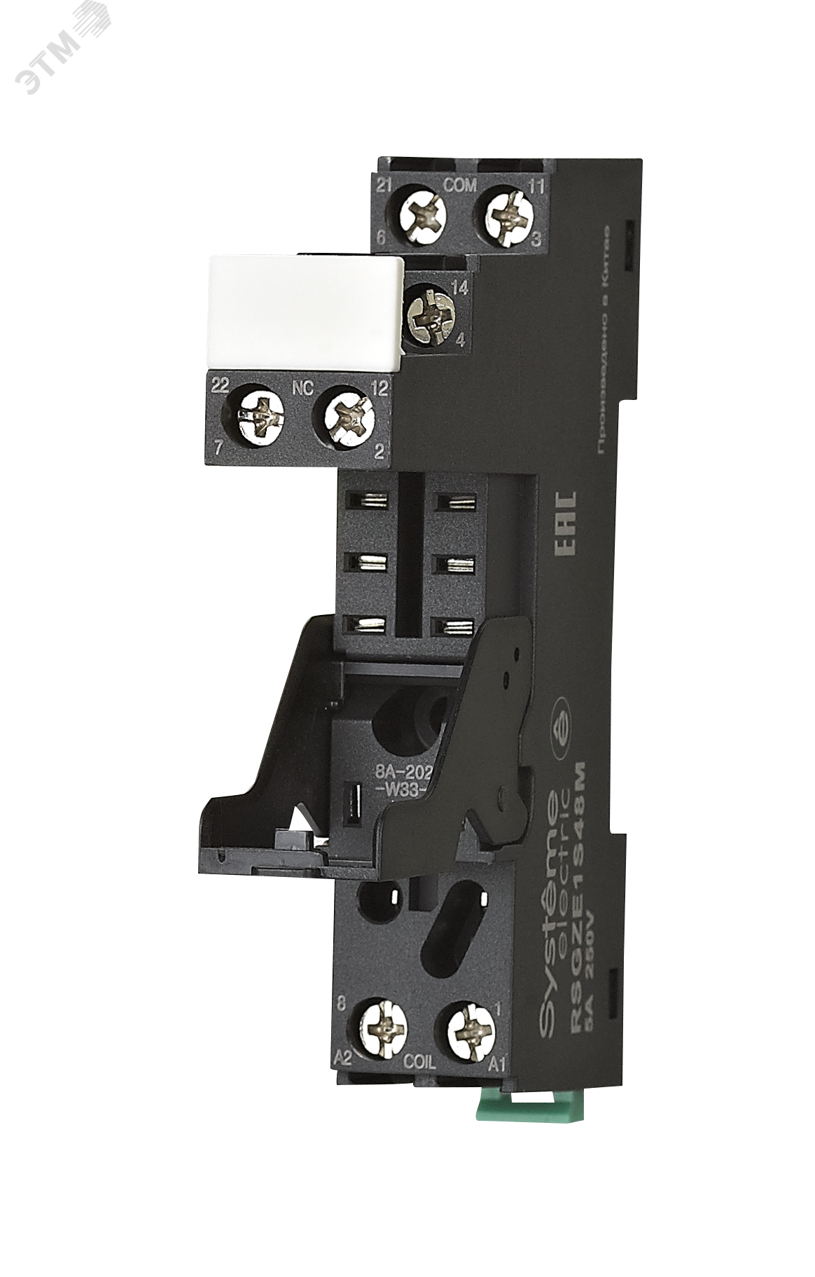 Изображение товара Разъем модульный 2СО для промежуточного реле 1СО скоба 5А 250В