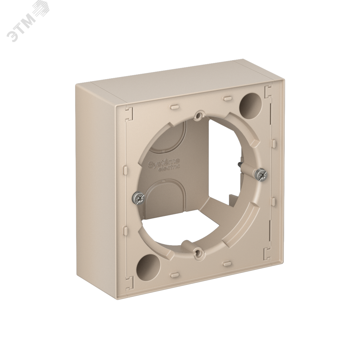 Изображение товара Коробка для наружного монтажа AtlasDesign песочная 84x84x35 мм