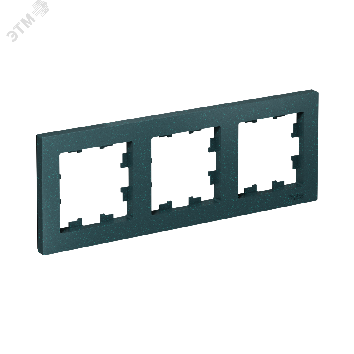 Изображение товара Рамка трехпостовая ATLASDESIGN изумруд универсальная из пластика для электромонтажа
