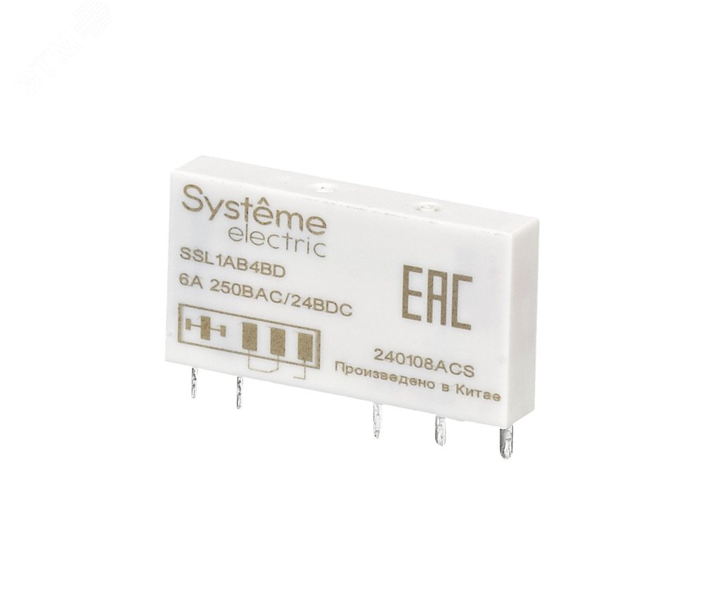 Изображение товара Реле интерфейсное 1CO 6A 24В DC системы SystemeSig EMR китай