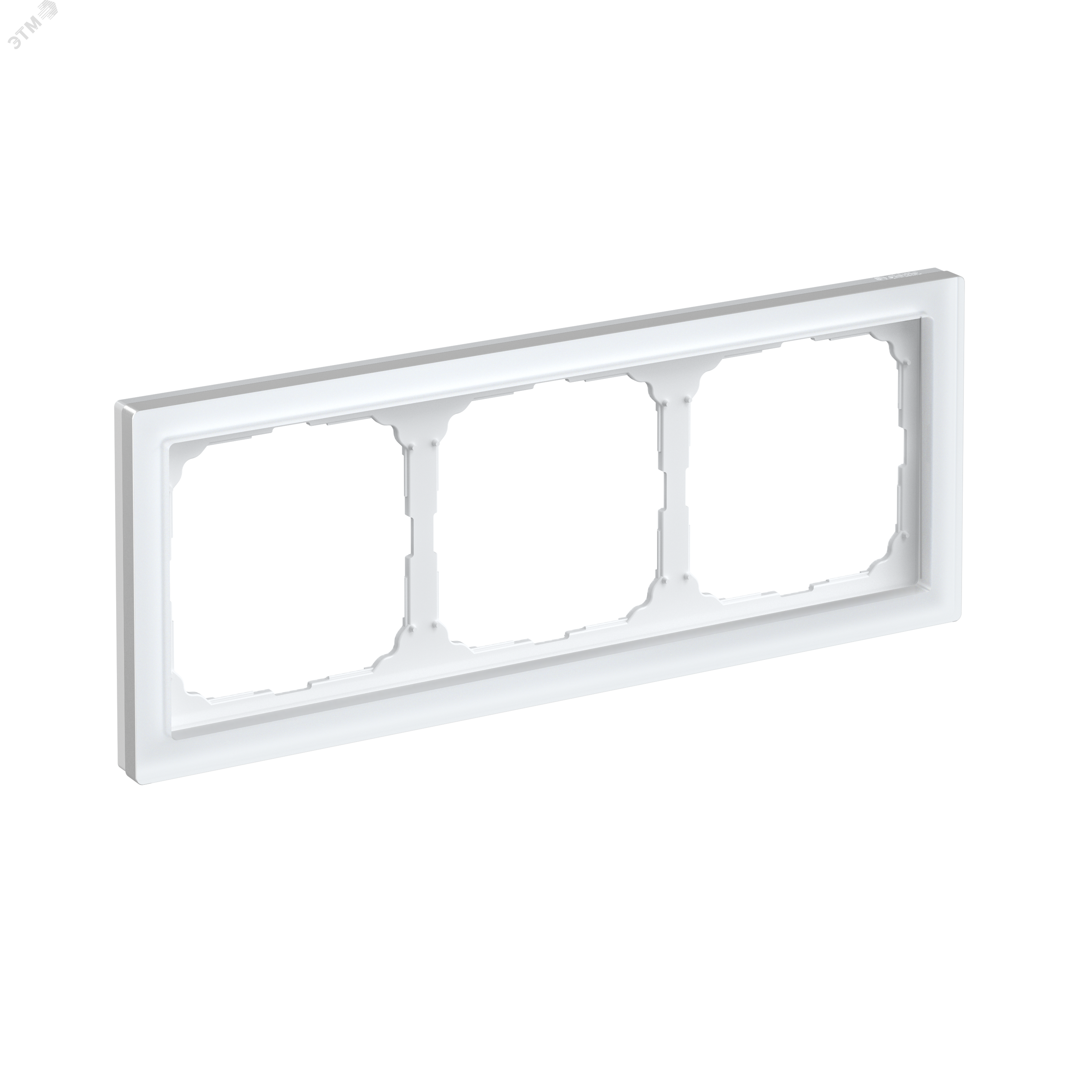 Изображение товара 3-постовая рамка из органического стекла Systeme Electric ArtGallery Pure белый матовый