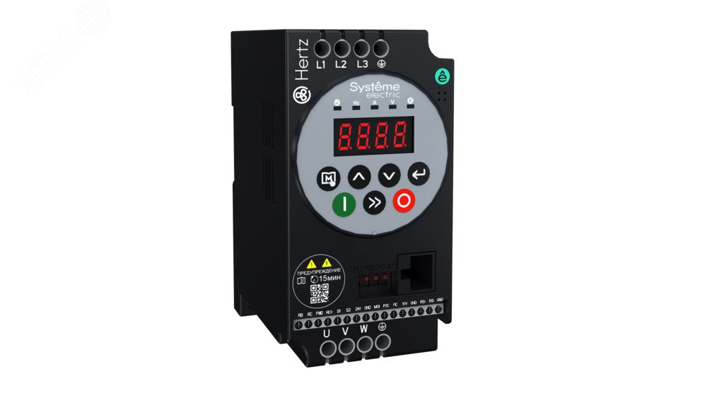 Изображение товара Преобразователь частоты SystemeVar Hertz STV050 1,5 кВт 220В с LED панелью
