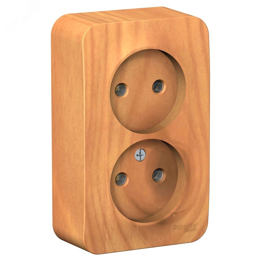 Изображение товара Наружная монтажная розетка Blanca 2 поста без заземления IP20 Россия