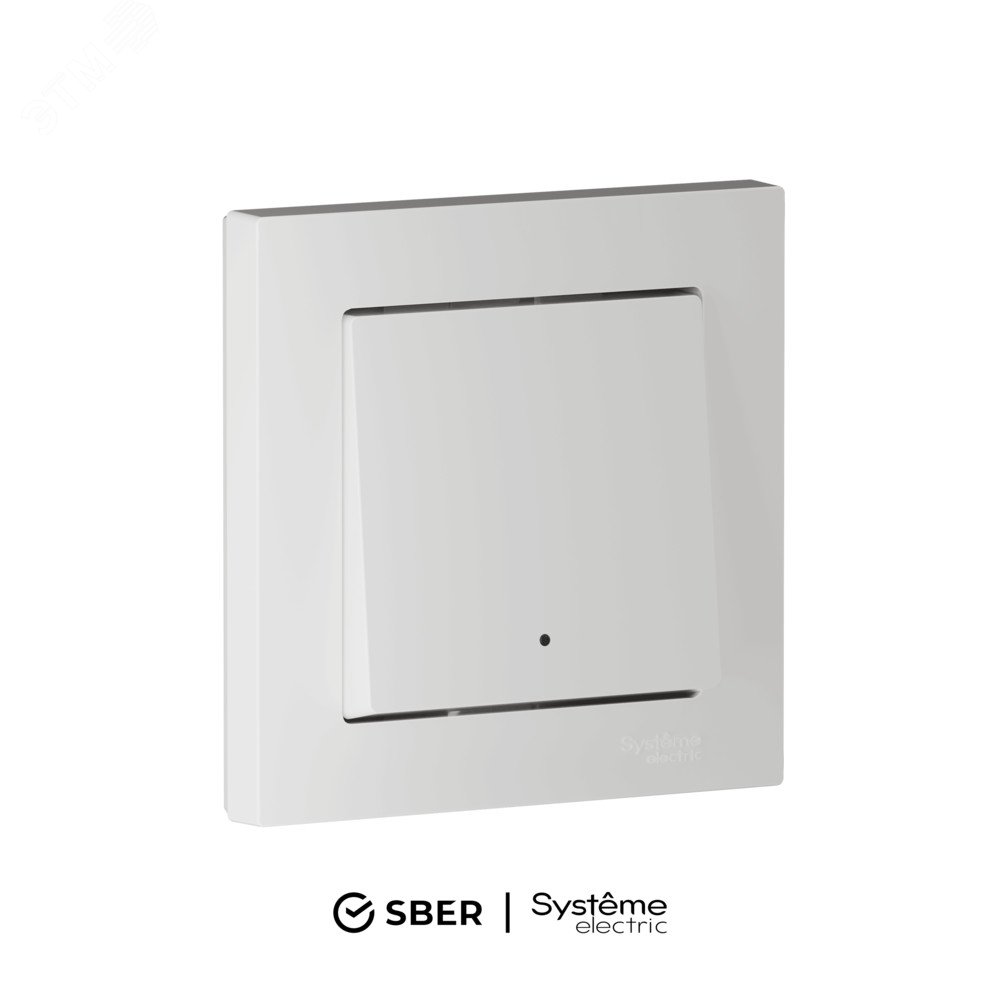 Изображение товара Умный выключатель AtlasDesign SMART 1-кл. Zigbee для умного дома белый