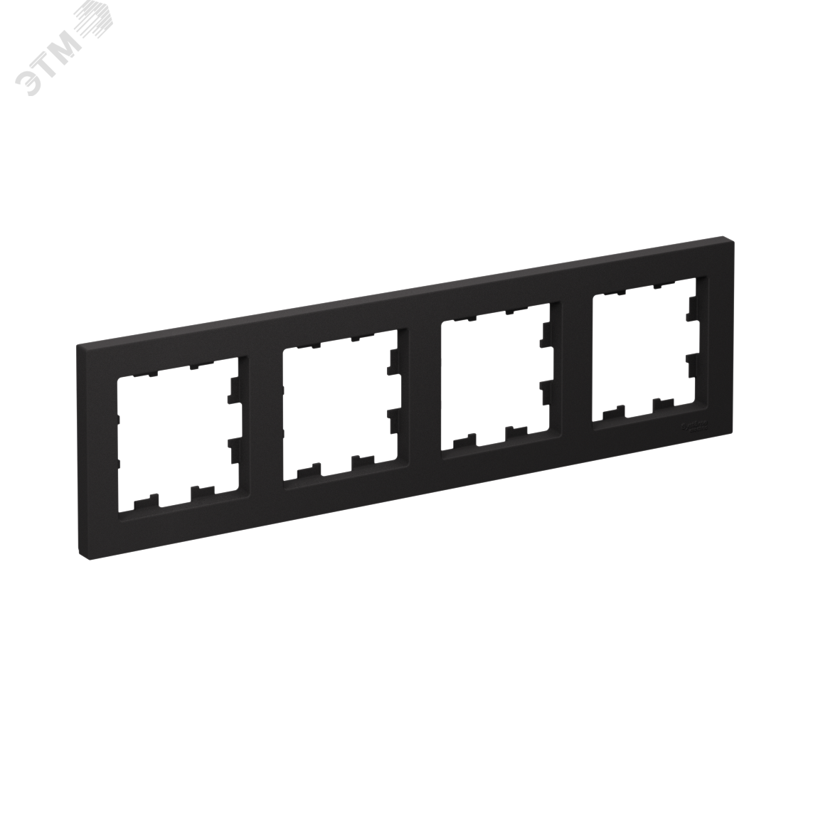 Изображение товара Рамка четырехпостовая ATLASDESIGN карбон для электроустановок