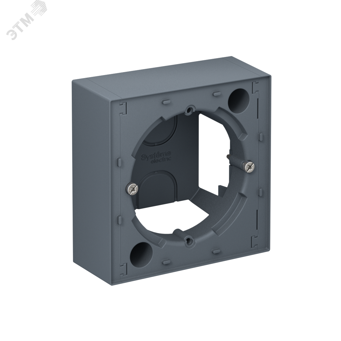 Изображение товара Коробка AtlasDesign для наружного монтажа грифель серый Systeme Electric
