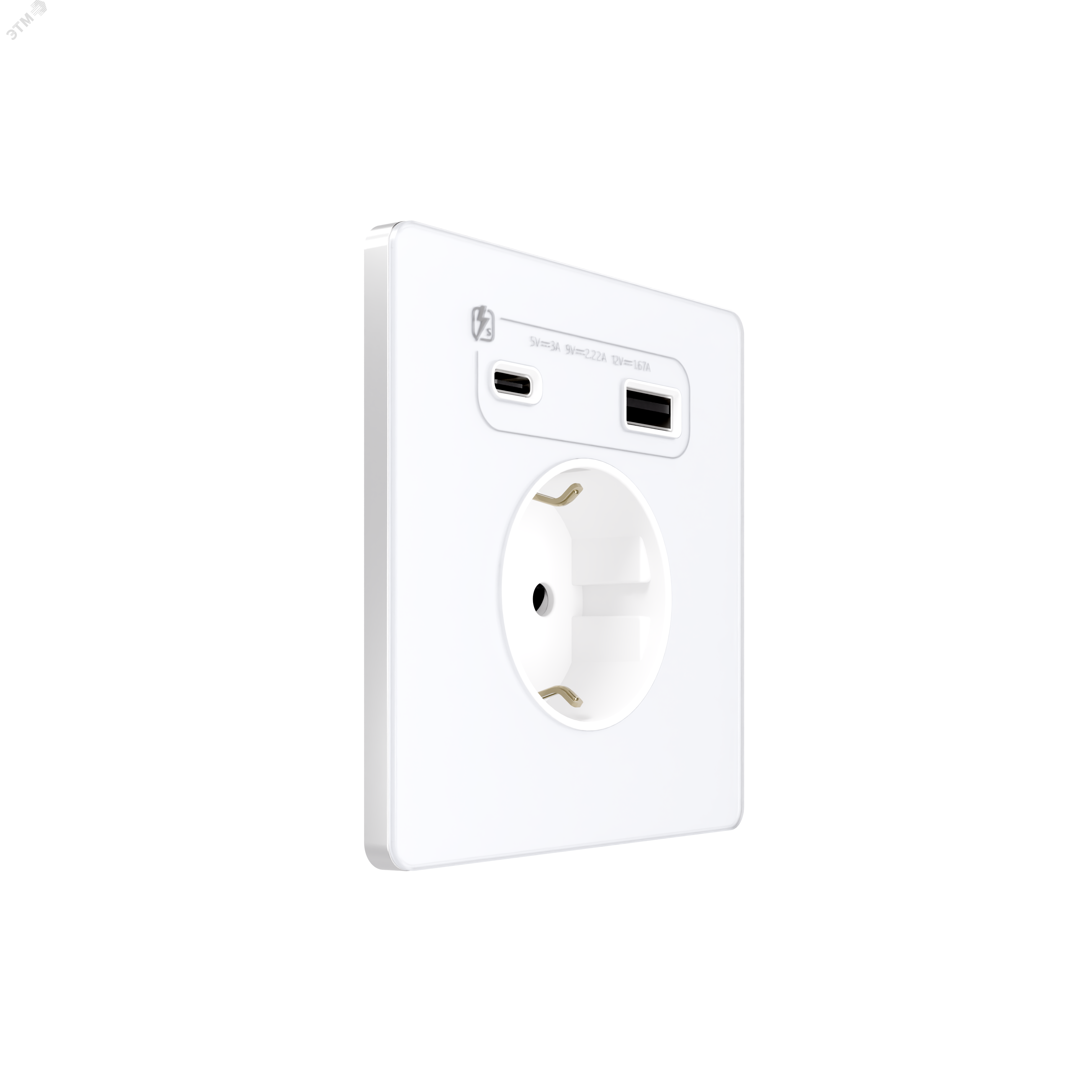 Изображение товара Розетка с USB Systeme Infinity с заземлением и шторками, 20 Вт, белая Изображение товара Розетка с USB Systeme Infinity с заземлением и шторками, 20 Вт, белая