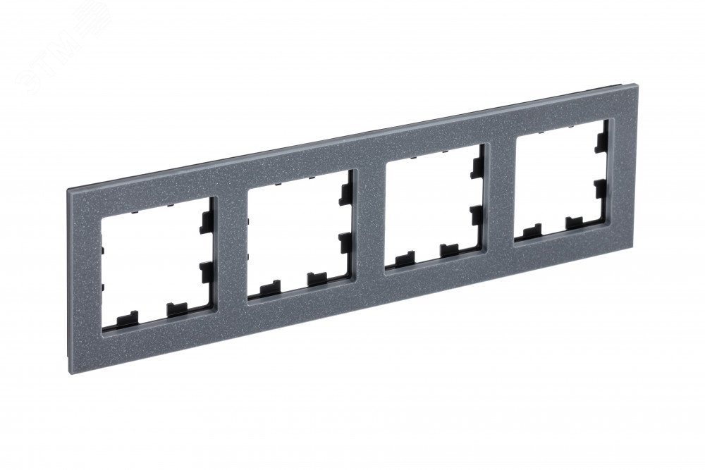 Изображение товара Рамка четырехпостовая ATLASDESIGN NATURE мрамор айс грей для электропроводки