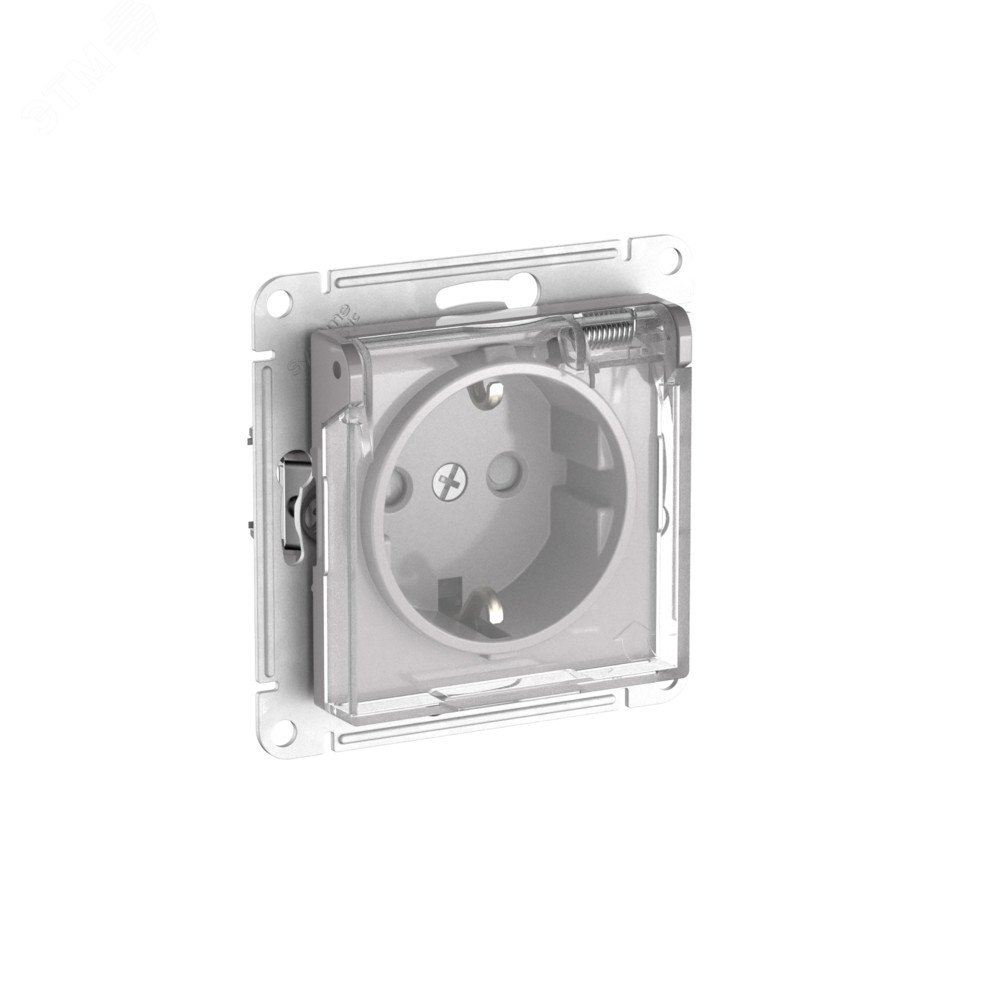 Изображение товара Розетка с заземлением и защитными шторками AtlasDesign Aqua 16А IP44 Systeme Electric