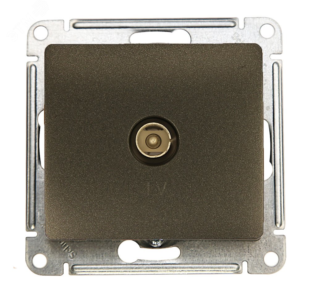 Изображение товара Коннектор GLOSSA TV антенна механизм антрацит для внутренней установки