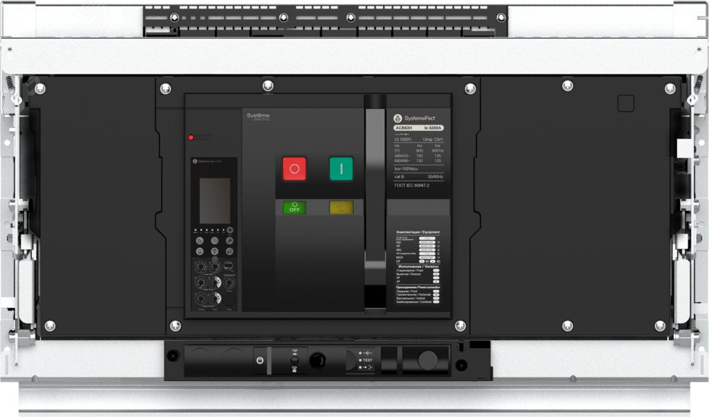 Изображение товара Автоматический воздушный выключатель SystemePact ACB 63 300А 3P высокая мощность