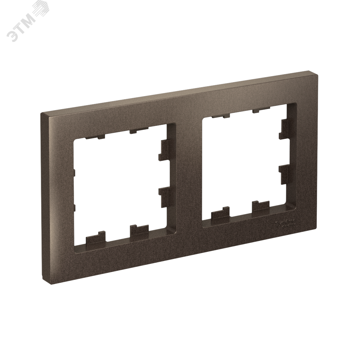 Изображение товара Рамка двухпостовая универсальная мокко ATLASDESIGN для электроприборов