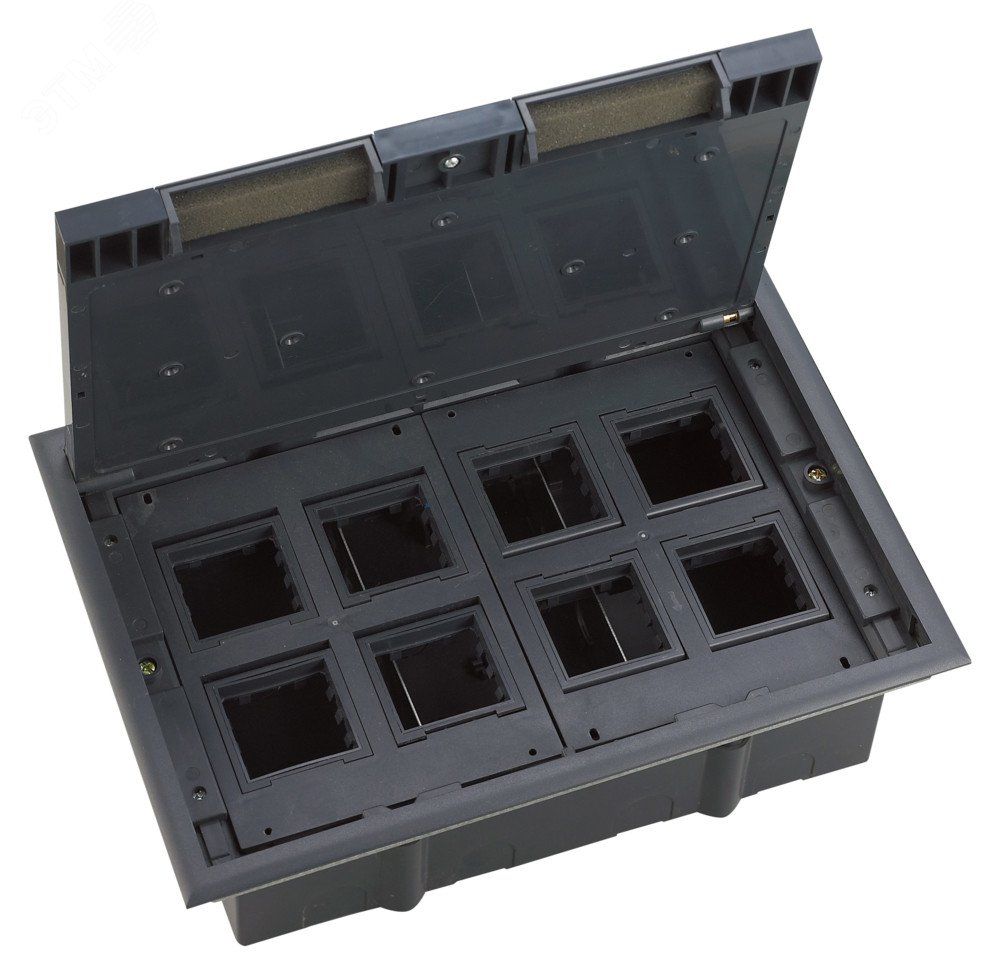 Изображение товара Люк MultiDeS на 16 модулей IP40 для фальшпола монтажная коробка