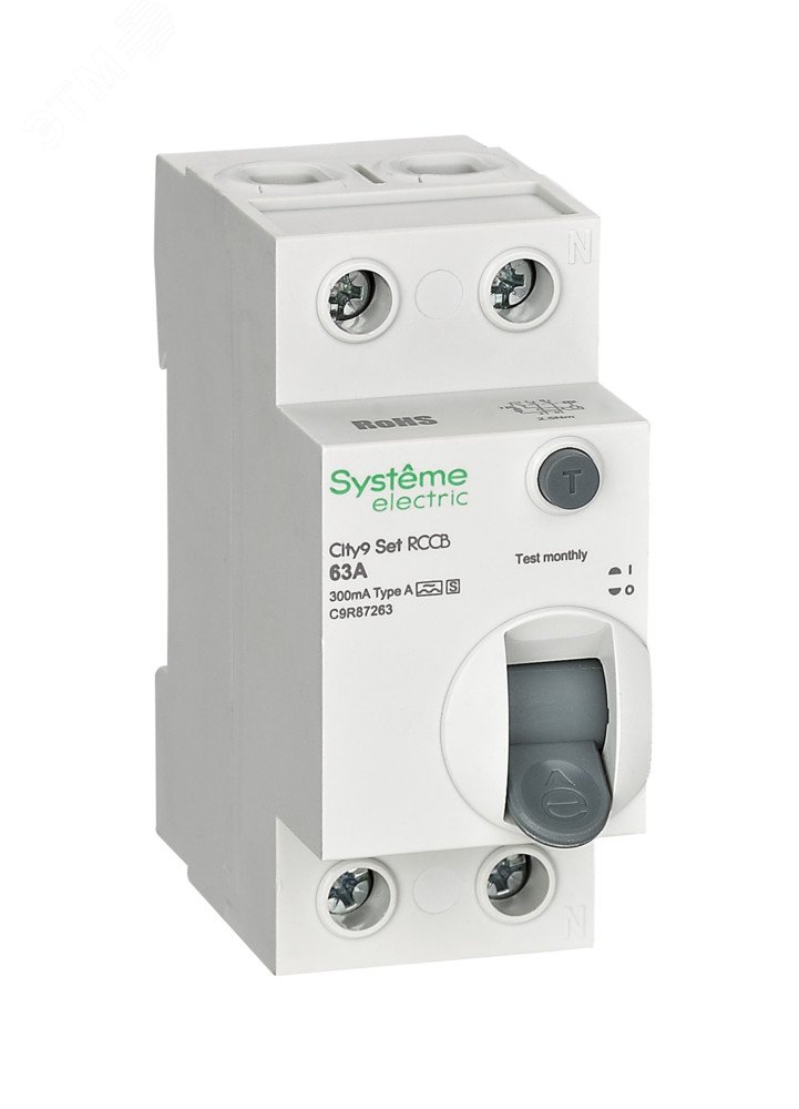 Изображение товара Выключатель дифференциального тока 63А 230В City9 Set от Systeme Electric