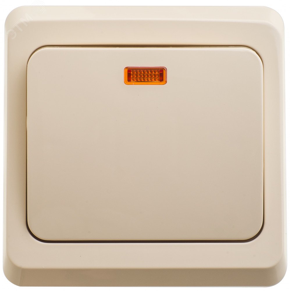 Изображение товара Кнопка нажимная с подсветкой ЭТЮД от Systeme Electric