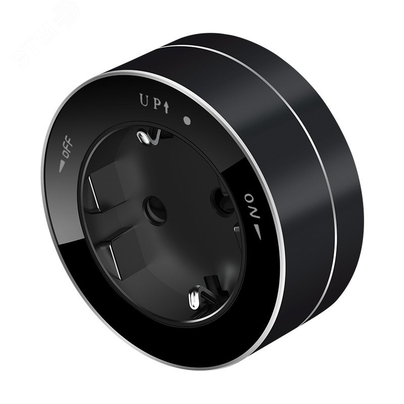 Изображение товара Розетка трековая MultiTrack 2К+З 16А 250В антрацит немецкий стандарт