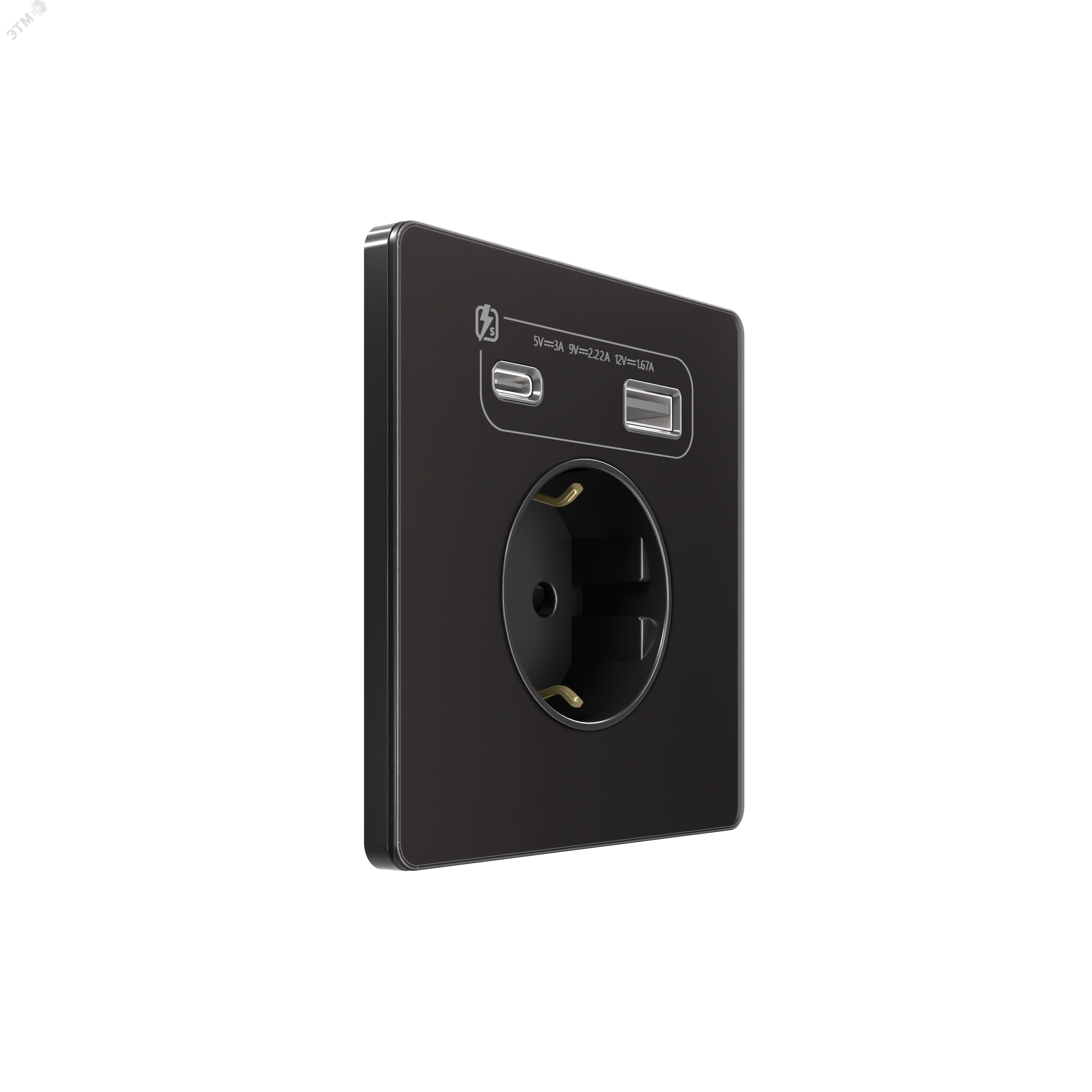 Изображение товара Розетка С/У с ЗК и зар.устр.USB А+С 20Вт (250В, 16А, защит.шторки), Полярная ночь , Systeme Infinity (шт) Изображение товара Розетка С/У с ЗК и зар.устр.USB А+С 20Вт (250В, 16А, защит.шторки), Полярная ночь , Systeme Infinity (шт)
