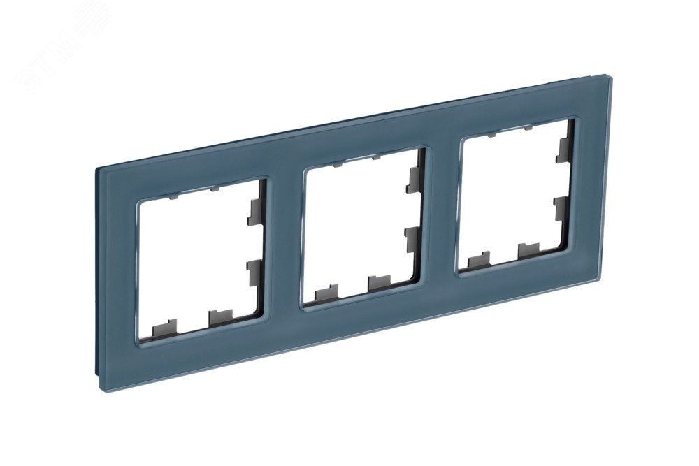 Изображение товара Рамка AtlasDesign Nature 3-постовая из закаленного стекла, серый цвет