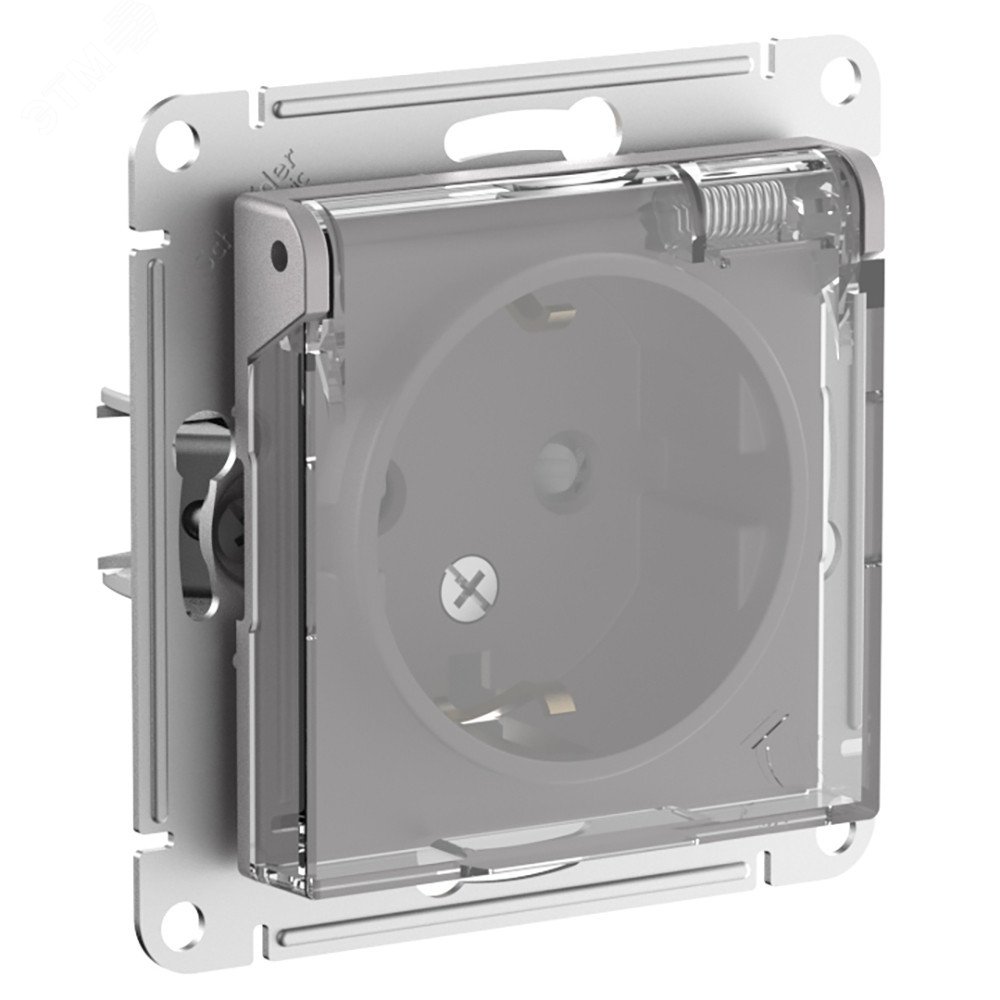 Изображение товара Алюминивая розетка с заземлением IP44 Systeme Electric AtlasDesign Aqua 16А