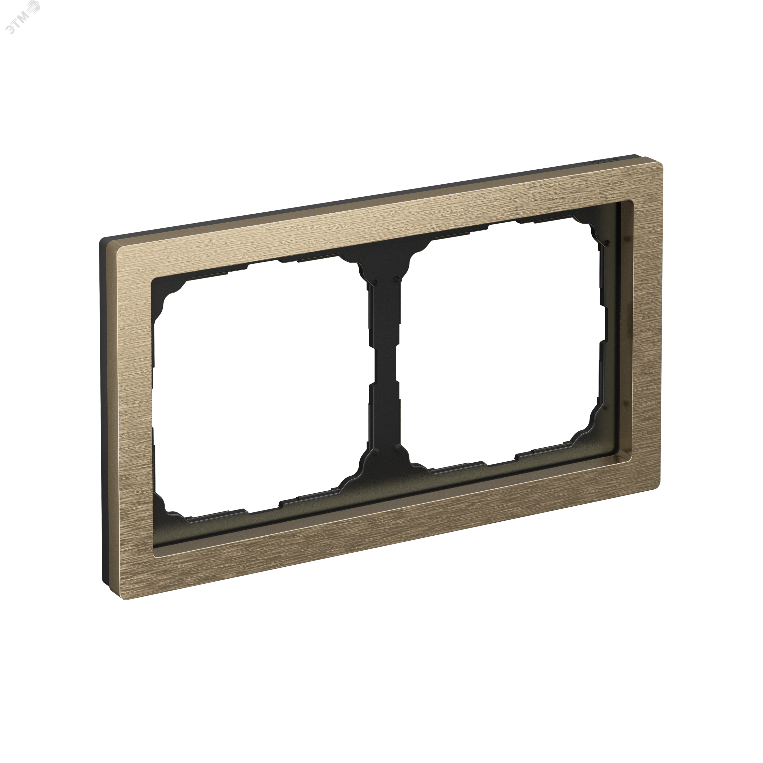 Изображение товара Двухпостовая рамка из металла латунь для фотографий и картин