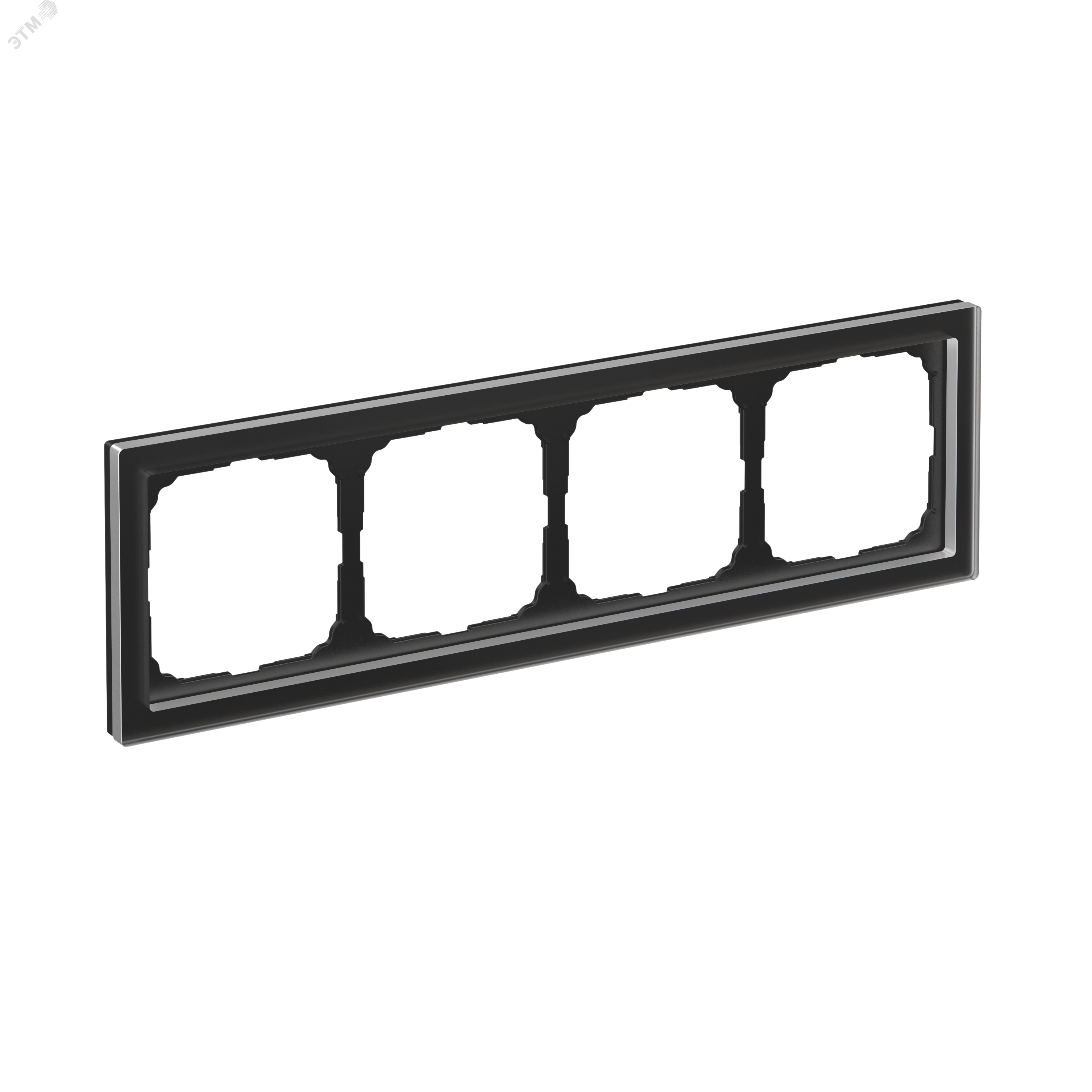 Изображение товара 4-постовая рамка ARTGALLERY PURE из органического стекла черного цвета