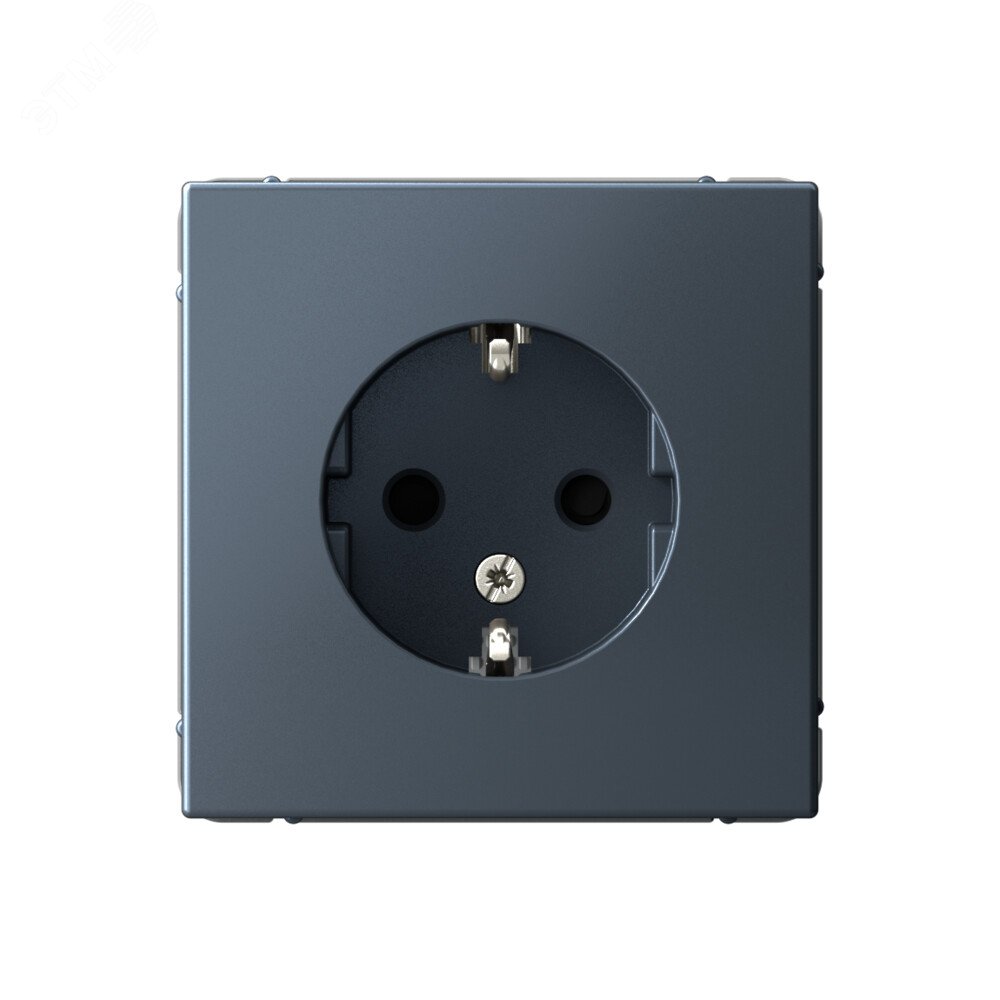 Изображение товара ARTGALLERY розетка с заземлением со шторками 16А для современных интерьеров цвет грифель