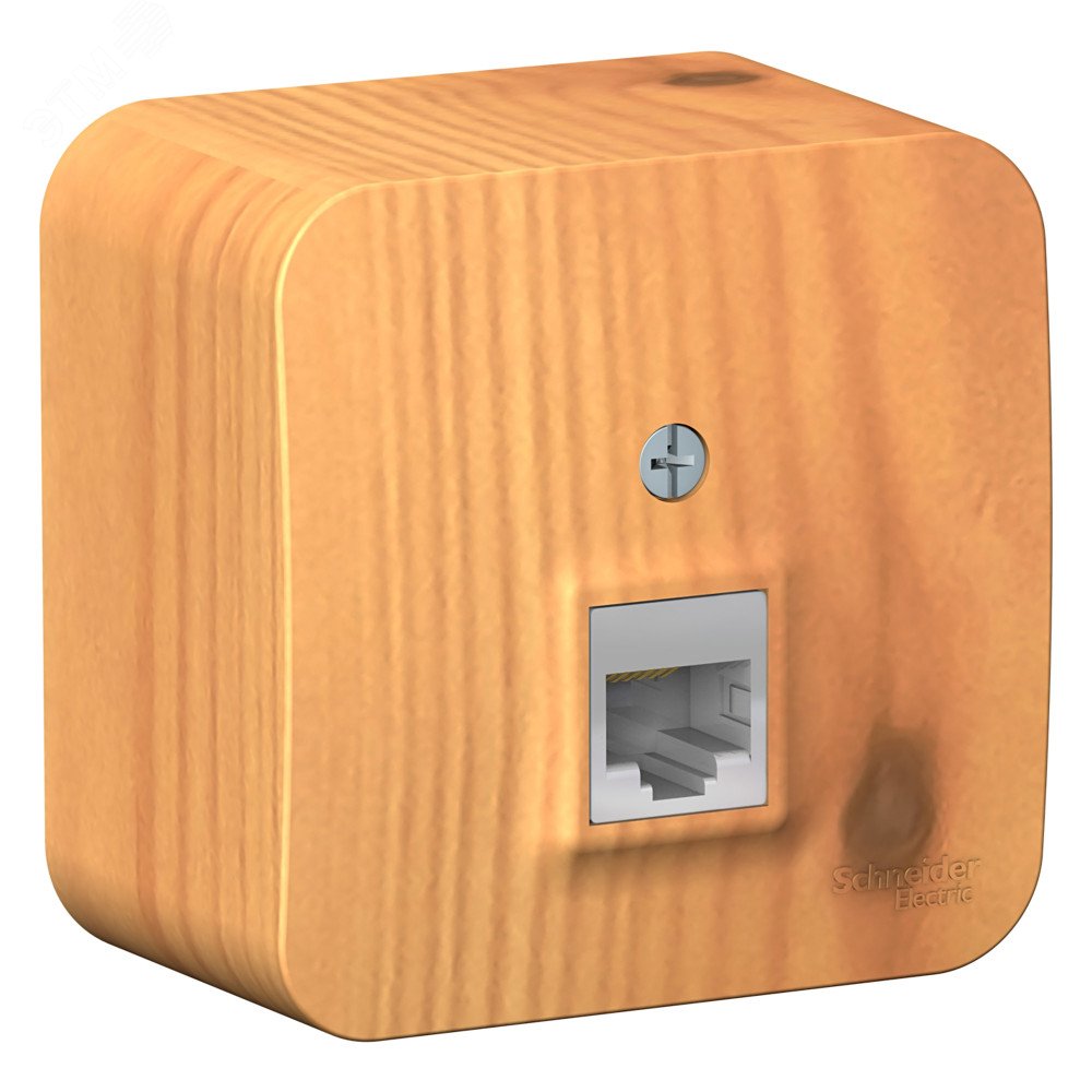 Изображение товара Розетка BLANCA RJ45 кат.5e с изолирующей пластиной ясень