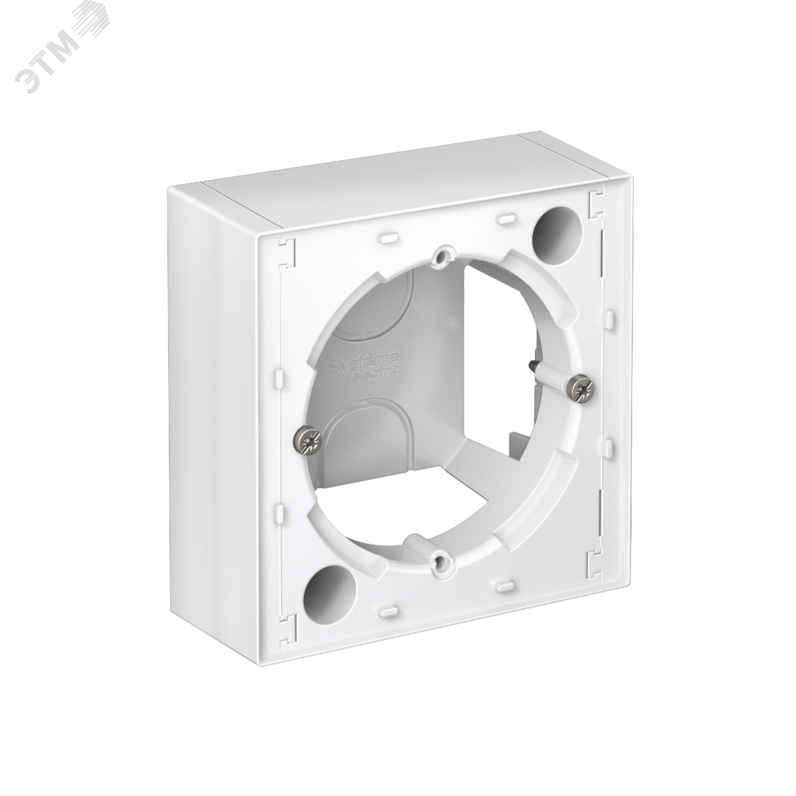 Изображение товара Коробка ATLASDESIGN для наружного монтажа белая, пластик, IP20, 84x84x35 мм