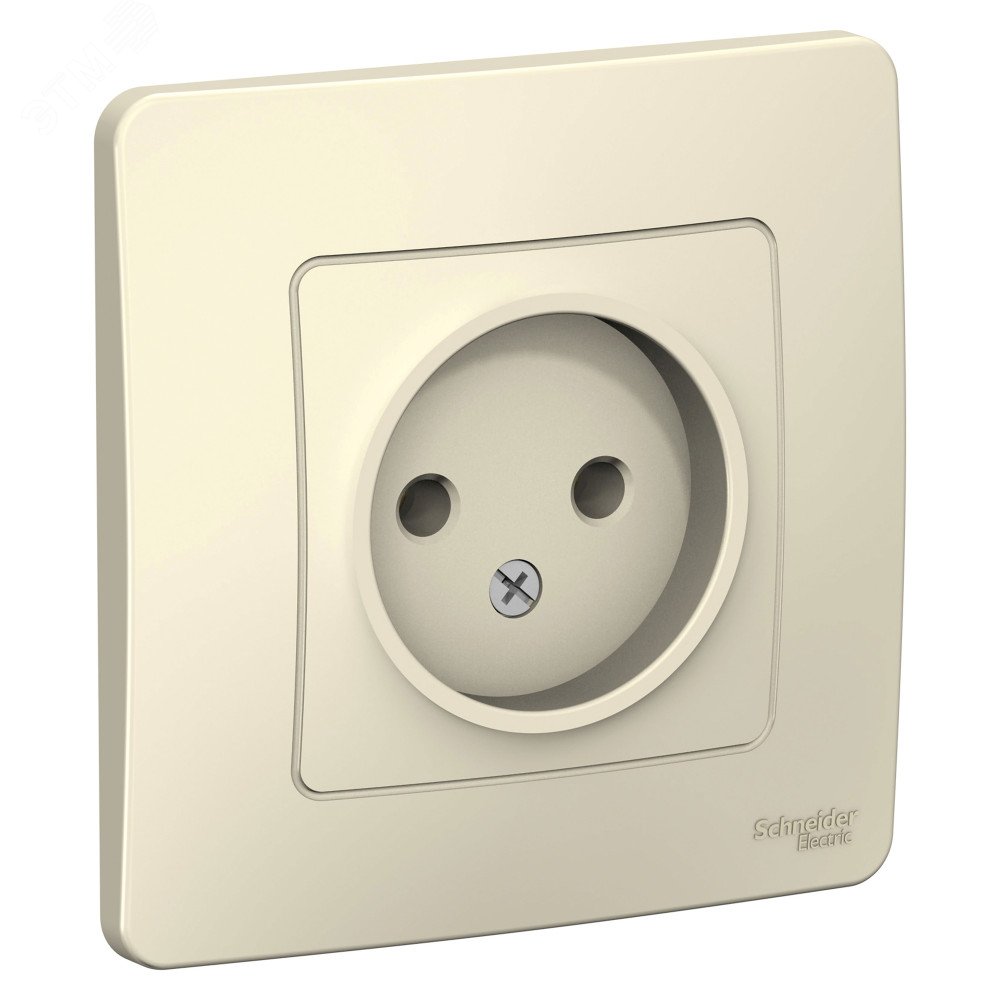 Изображение товара Розетка SYSTEME ELECTRIC BLANCA скрытая без заземления 16А 250В молочная