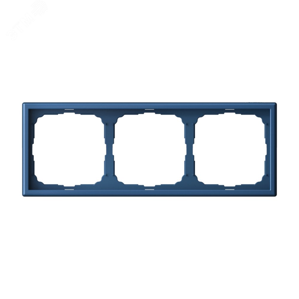 Изображение товара Рамка 3-постовая ArtGallery аквамарин из пластика для электроустановочных изделий