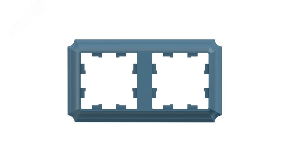 Изображение товара Рамка ATLASDESIGN ANTIQUE 2-постовая из изумруда для электрических цепей