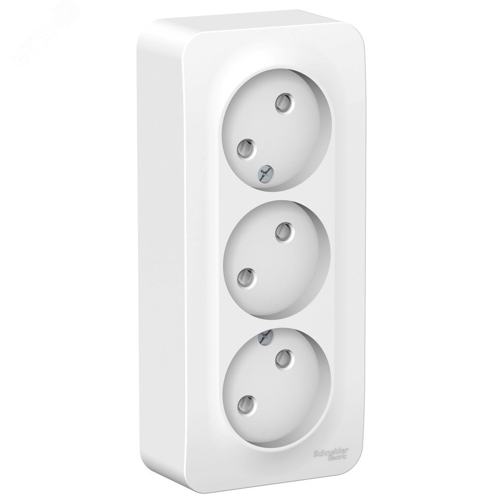 Изображение товара Наружная трехместная розетка Blanca без заземления 16А IP20 белая