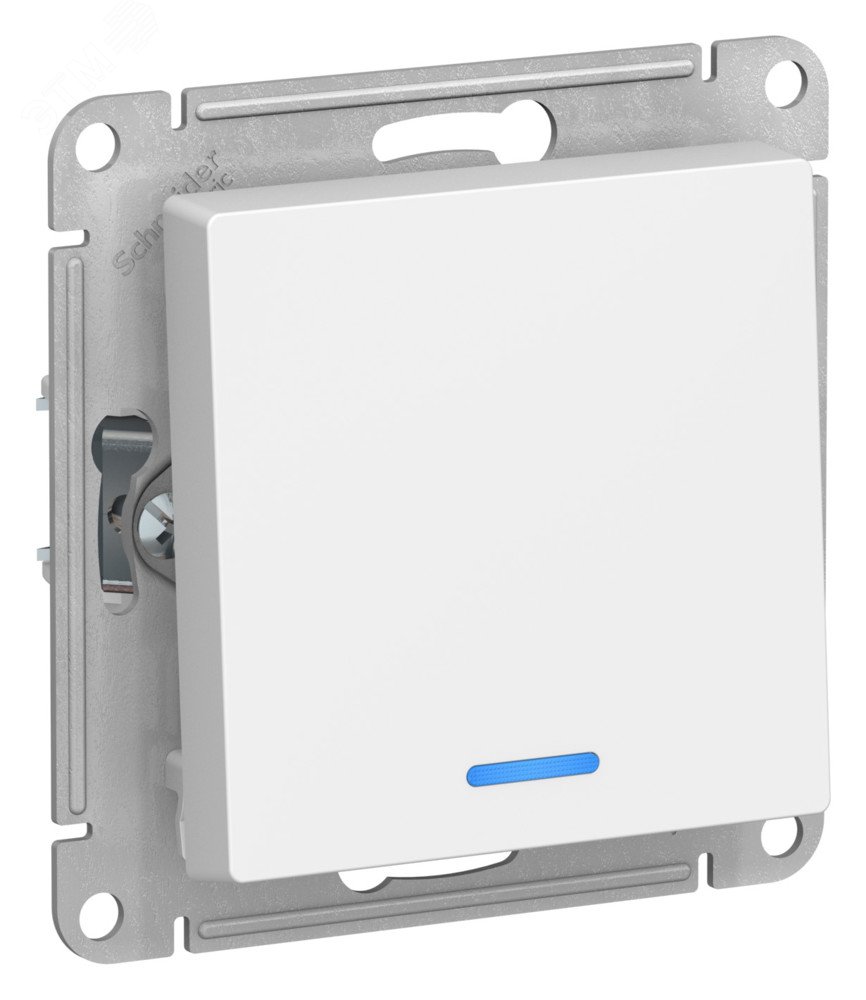 Изображение товара Выключатель 1-клавишный с подсветкой ATLASDESIGN Systeme Electric IP20 белый 10А Изображение товара Выключатель 1-клавишный с подсветкой ATLASDESIGN Systeme Electric IP20 белый 10А
