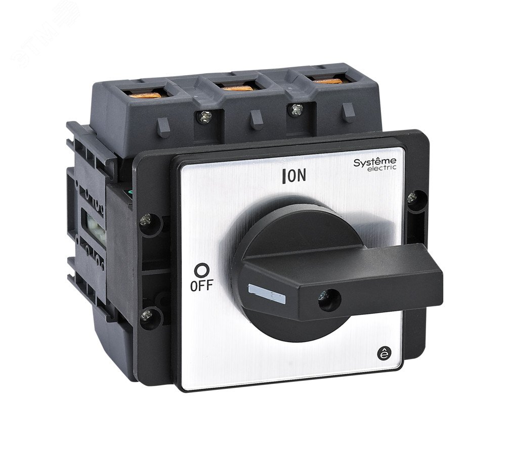 Изображение товара ВЫКЛЮЧАТЕЛЬ-РАЗЪЕДИНИТЕЛЬ 3P 125A С ЧЁРНОЙ РУКОЯТКОЙ НА ДВЕРЦУ 4 ВИНТАМИ (шт)