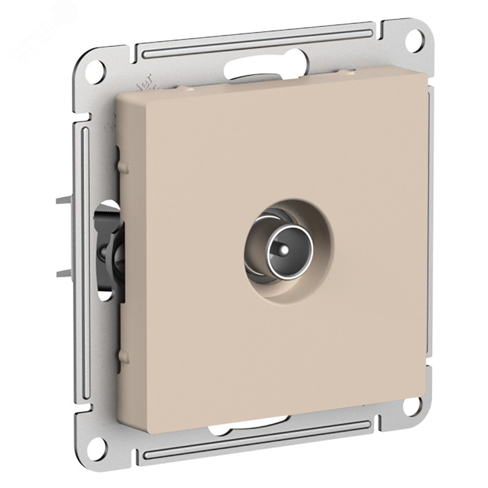 Изображение товара Коннектор для телевизионной антенны ATLASDESIGN Песочный Systeme Electric