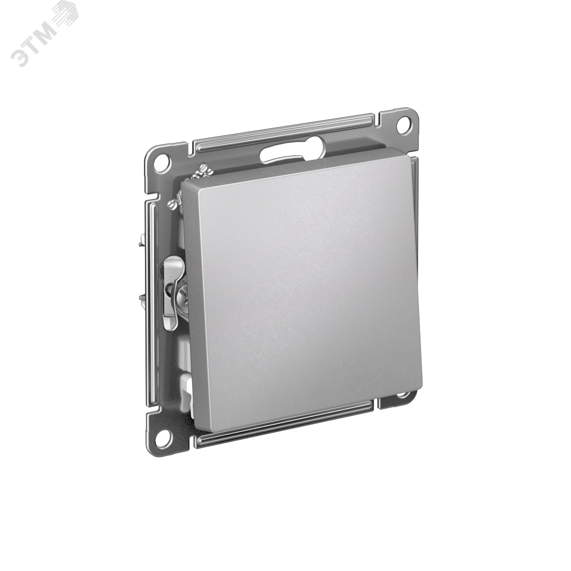 Изображение товара Переключатель одноклавишный ATLASDESIGN алюминий 10А для внутреннего монтажа