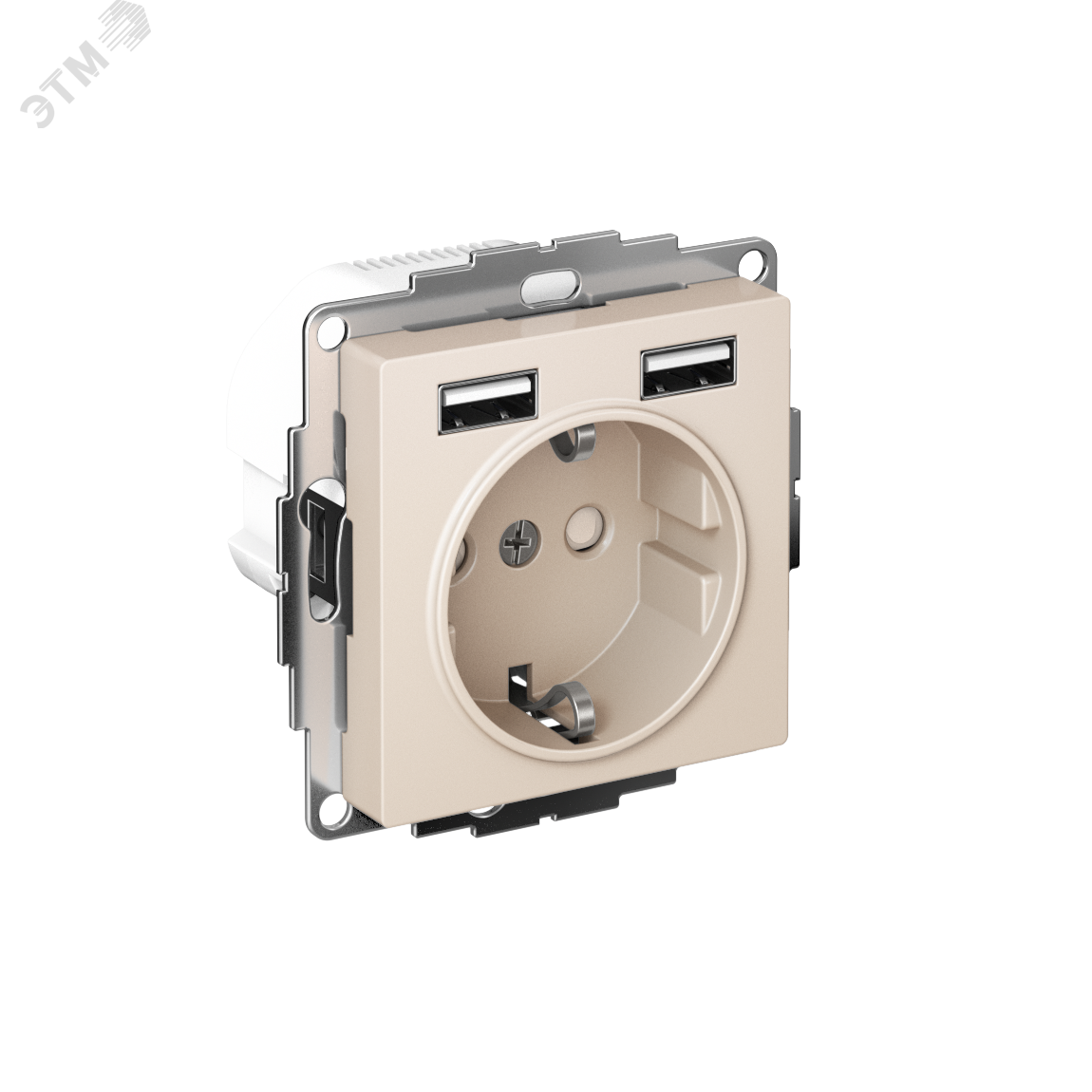 Изображение товара Силовая розетка Schneider Electric AtlasDesign 16А с USB