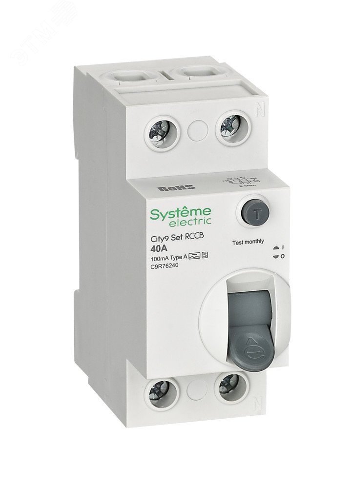 Изображение товара Выключатель дифференциального тока Systeme Electric City9 Set 2P 40А IP20 Изображение товара Выключатель дифференциального тока Systeme Electric City9 Set 2P 40А IP20