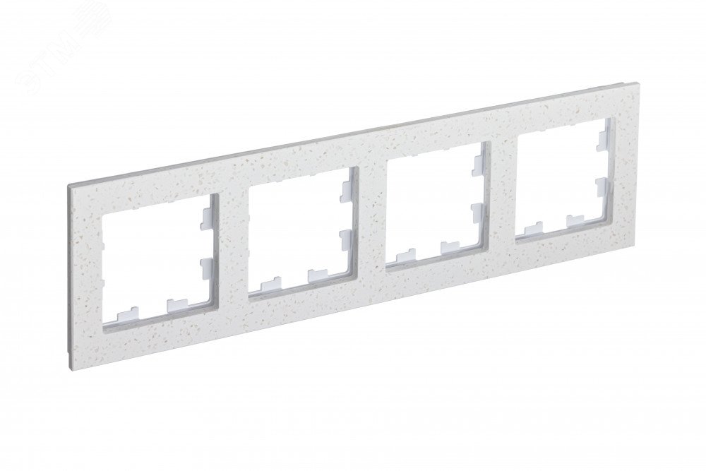 Изображение товара Рамка четырехпостовая ATLASDESIGN NATURE, МРАМОР КРЕМ РОЯЛ (шт)