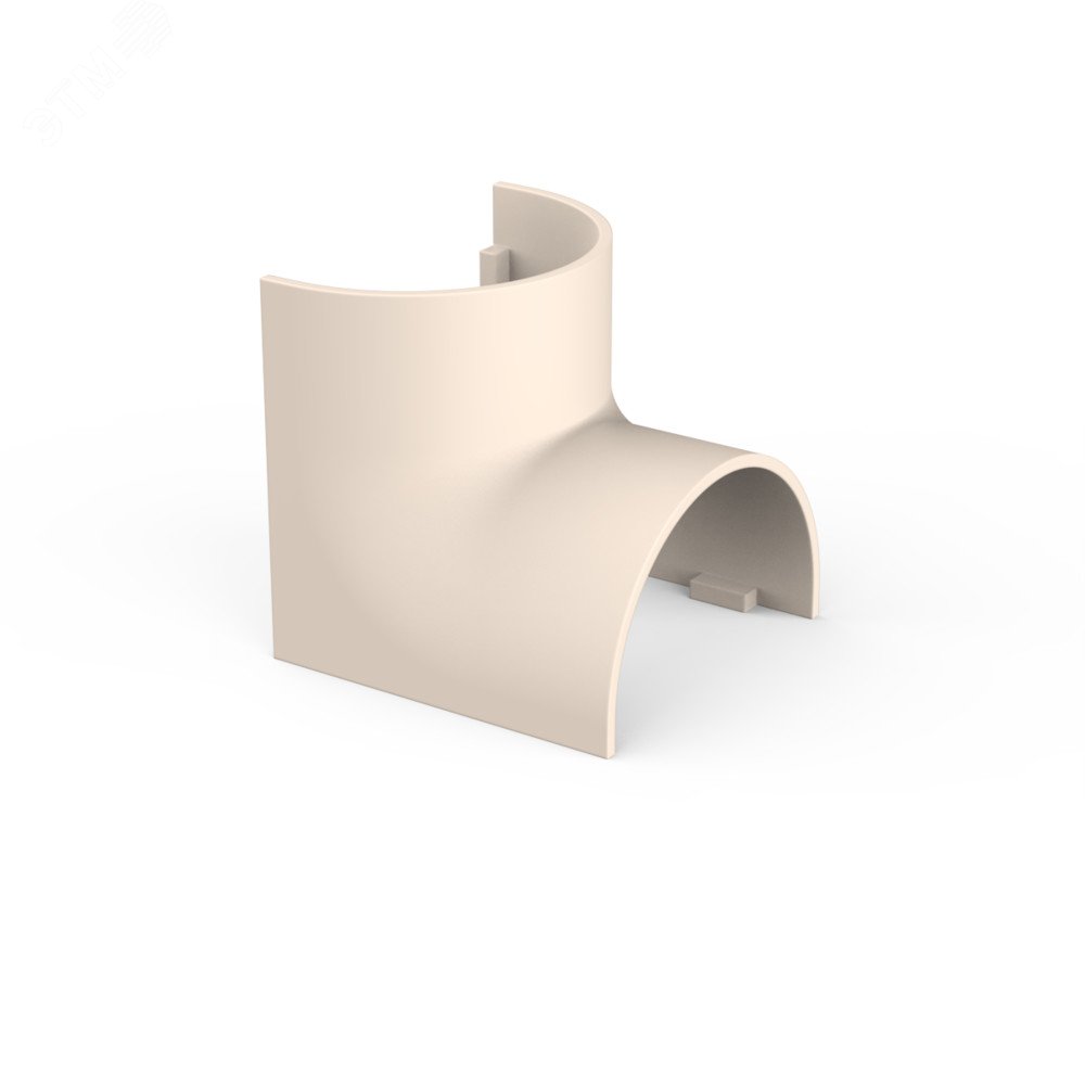 Изображение товара Угол внутренний для кабель-канала 30х13 Кремовый MultiSet 2 шт арочная форма