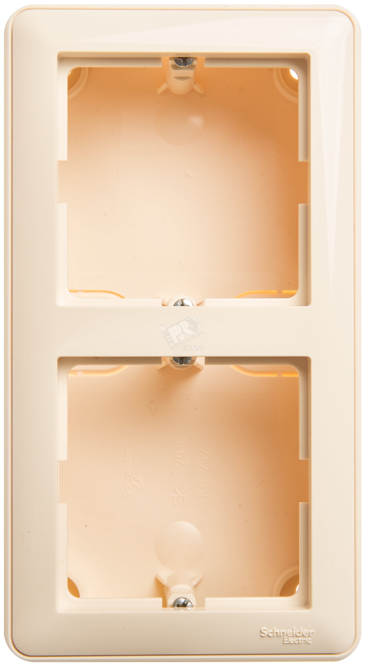 Коробка подъемная с рамкой W59 двойная слоновая кость Schneider ...