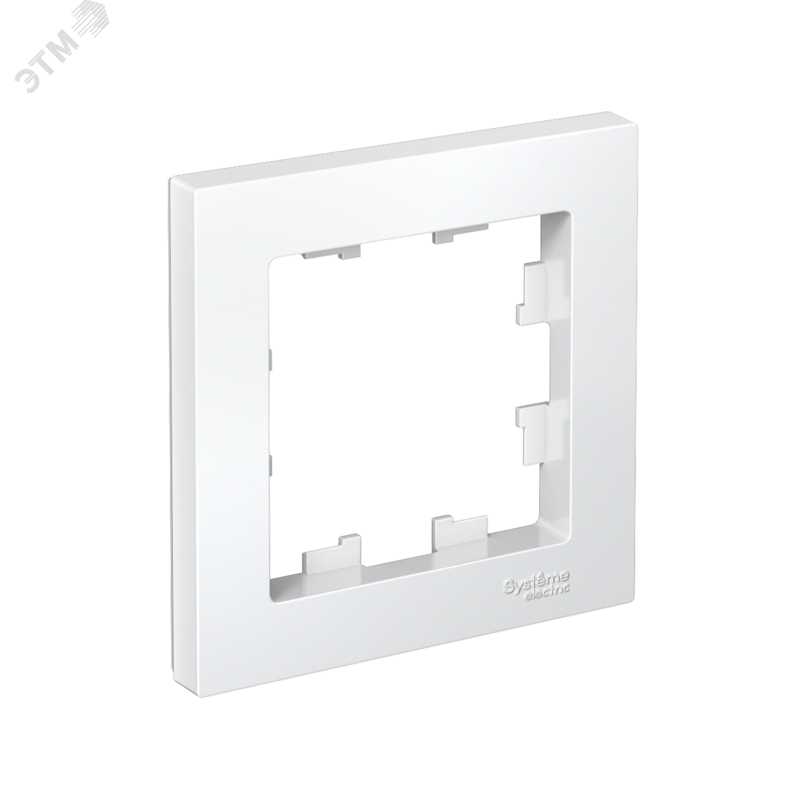 Изображение товара Рамка однопостовая ATLASDESIGN белая пластиковая с антибактериальным эффектом