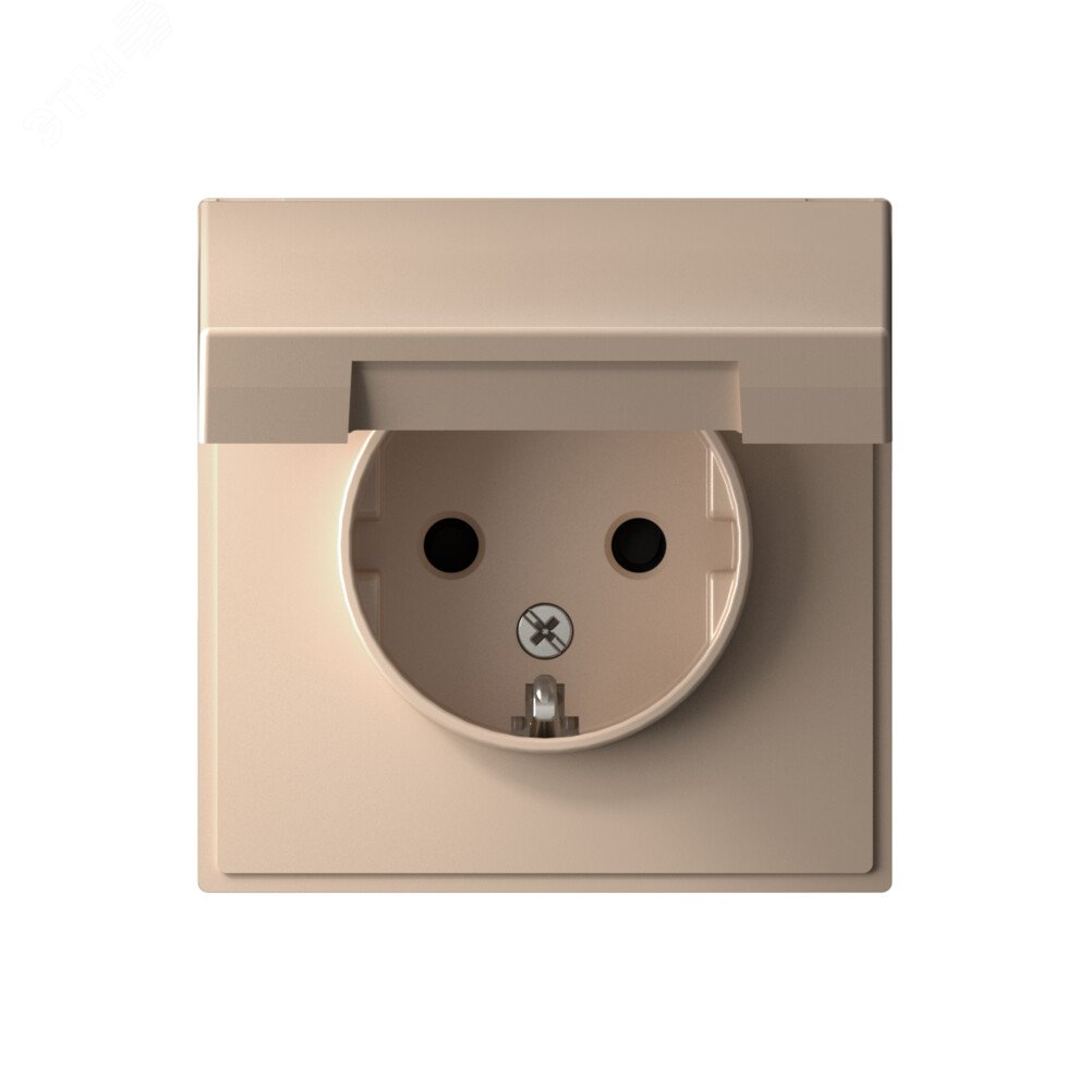 Изображение товара ARTGALLERY розетка с заземлением 16А IP20 механизм песочный