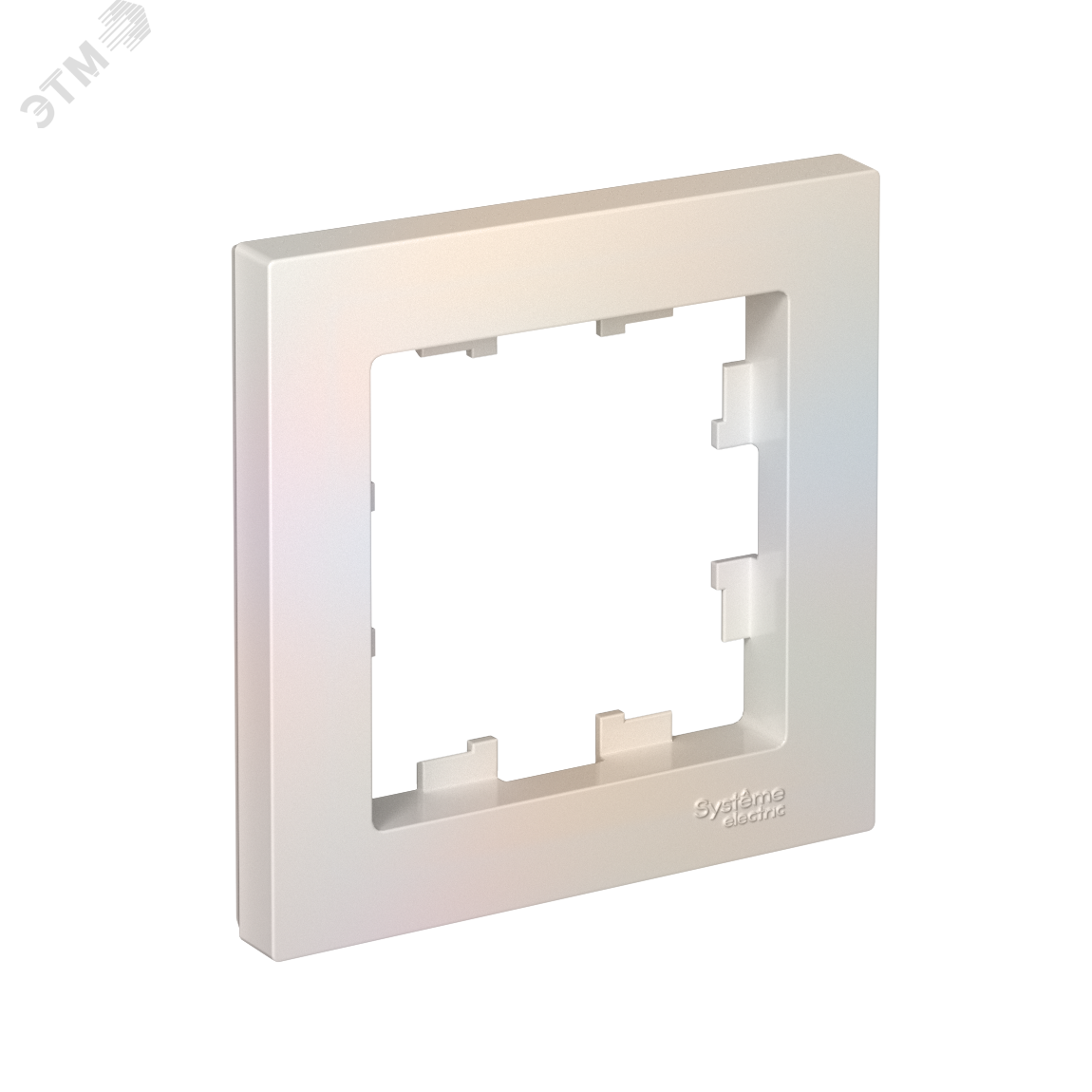 Изображение товара Рамка однопостовая ATLASDESIGN жемчуг - качественный монтажный аксессуар для электросетей
