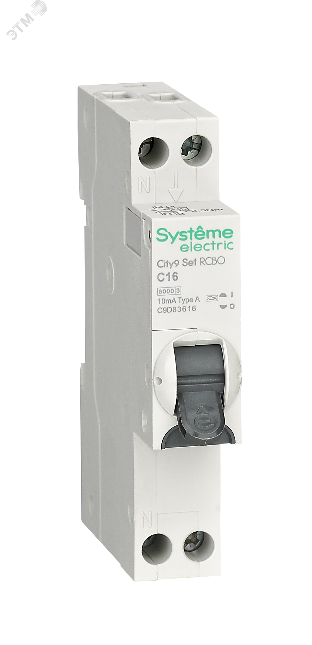 Изображение товара Выключатель автоматический дифференциального тока City9 Set 16А 10мА