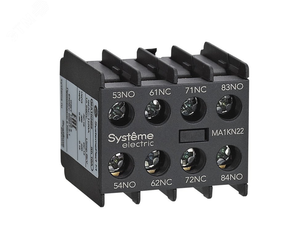 Блок дополнительных контактов MA1KN 4НО MA1KN40 Systeme Electric