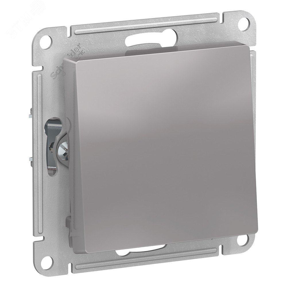Изображение товара Одноклавишный переключатель ATLASDESIGN AQUA IP44 10А алюминий для ванной и кухни
