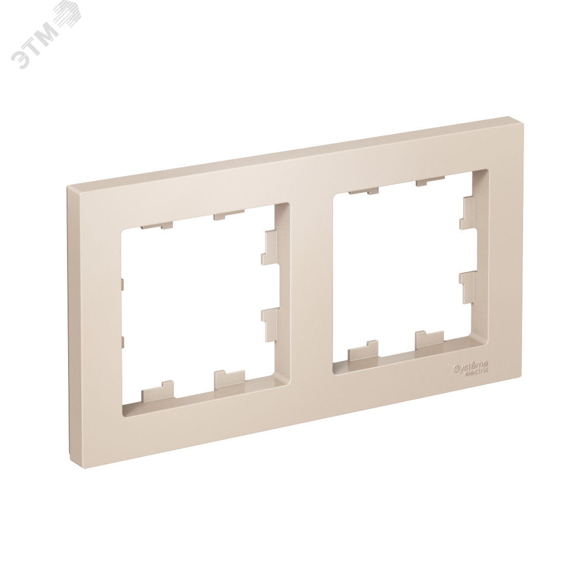 Изображение товара Двухпостовая бежевый рамка ATLASDESIGN Systeme Electric IP20